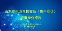 山東省電力直接交易（集中競(jìng)價(jià)）申報(bào)操作<font color=