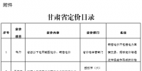 甘肅省定價目錄發布：涉及省級以下電網輸配電價、<font color=