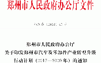 關于印發鄭州市<font color=