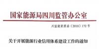 四川能源監管辦正式發文《關于開展<font color=