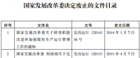 發改委廢止《關于規范跨省發電、供電計劃和省級發電、供電計劃備案核準報送審批工作》等8個文件