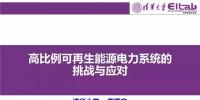 PPT|清華大學 康重慶：高比例可再生能源電力系統的挑戰與應對