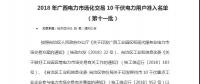 轉發自治區工信委《2018年廣西電力市場化交易10千伏電力用戶準入名單（第十一批）》的通知