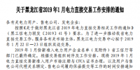 黑龍江電力交易中心發布了《關于黑龍江省2019年1月電力直接交易工作安排的通知》