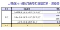 山東省2019年3月份電力直接交易（集中競價）結果：統一出清價386.5元/兆瓦時