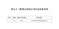 廣東公布第七十三批列入售電公司目錄企業名單